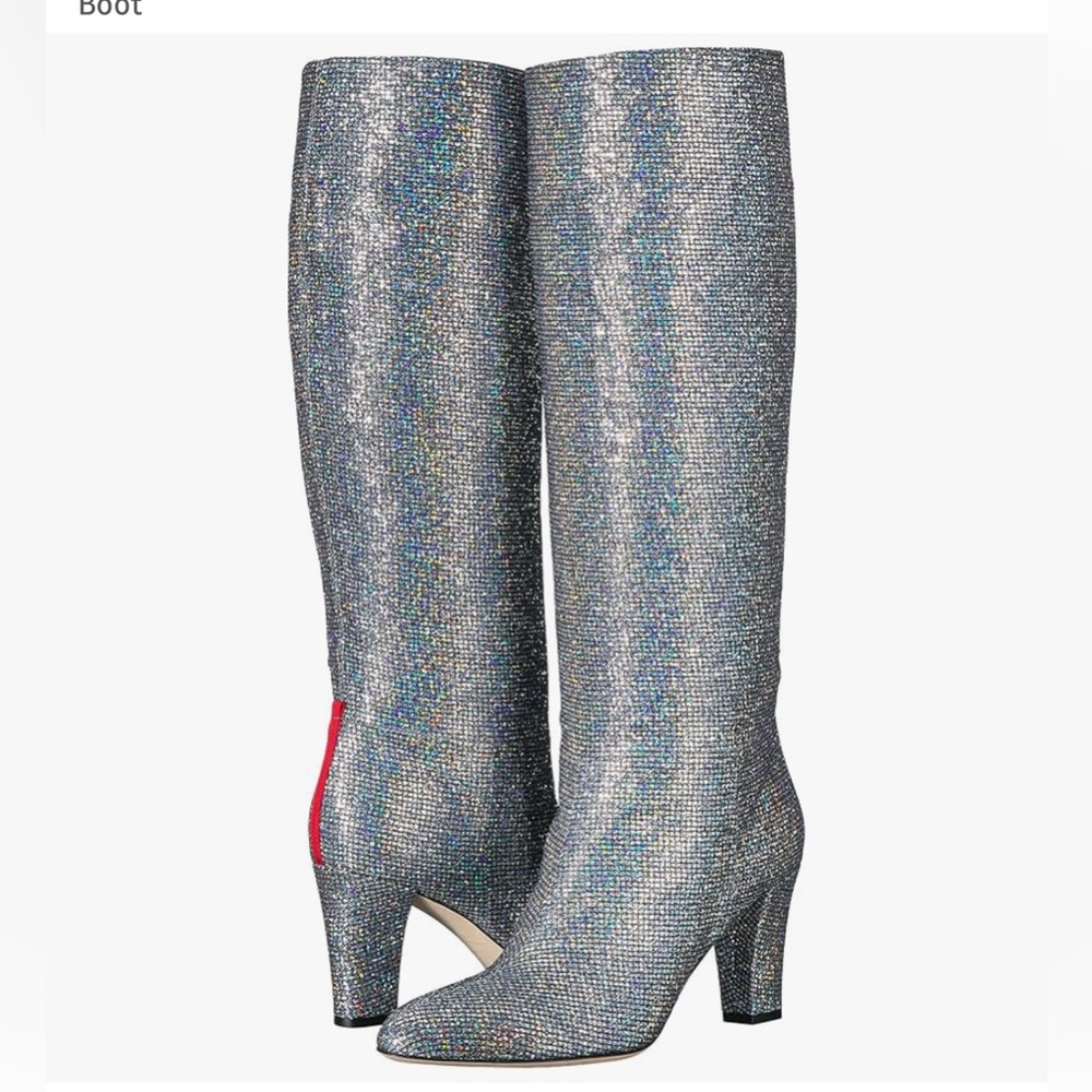 SJP by Sarah Jessica Parker Silver Heeled Boots